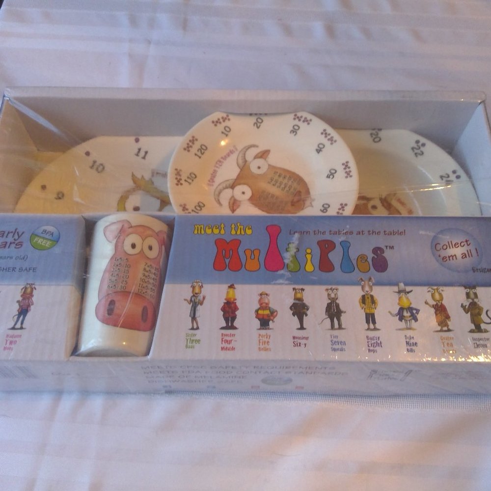 Dinnerware for Early Years with Times Tables